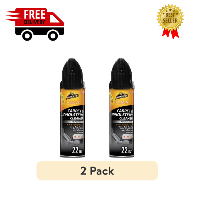 Armor All New Car Scent FRESH FX Carpet and Upholstery Cleaner – 22 OZ ( 2 PACK)