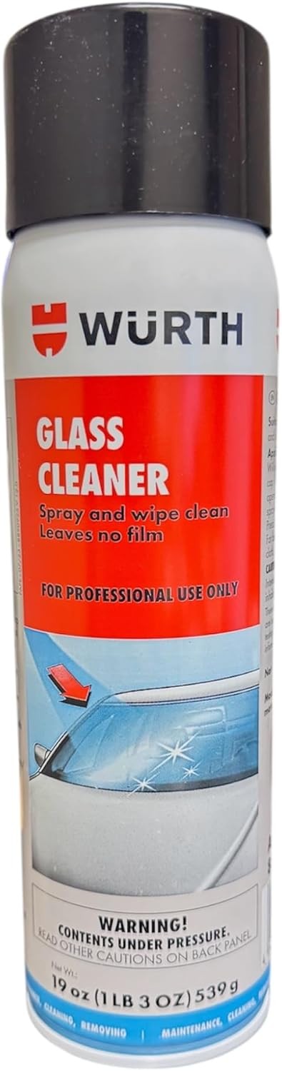 Wurth Glass Cleaner 19oz Ammonia-Free Streak-Free Foam Spray 2 Pack