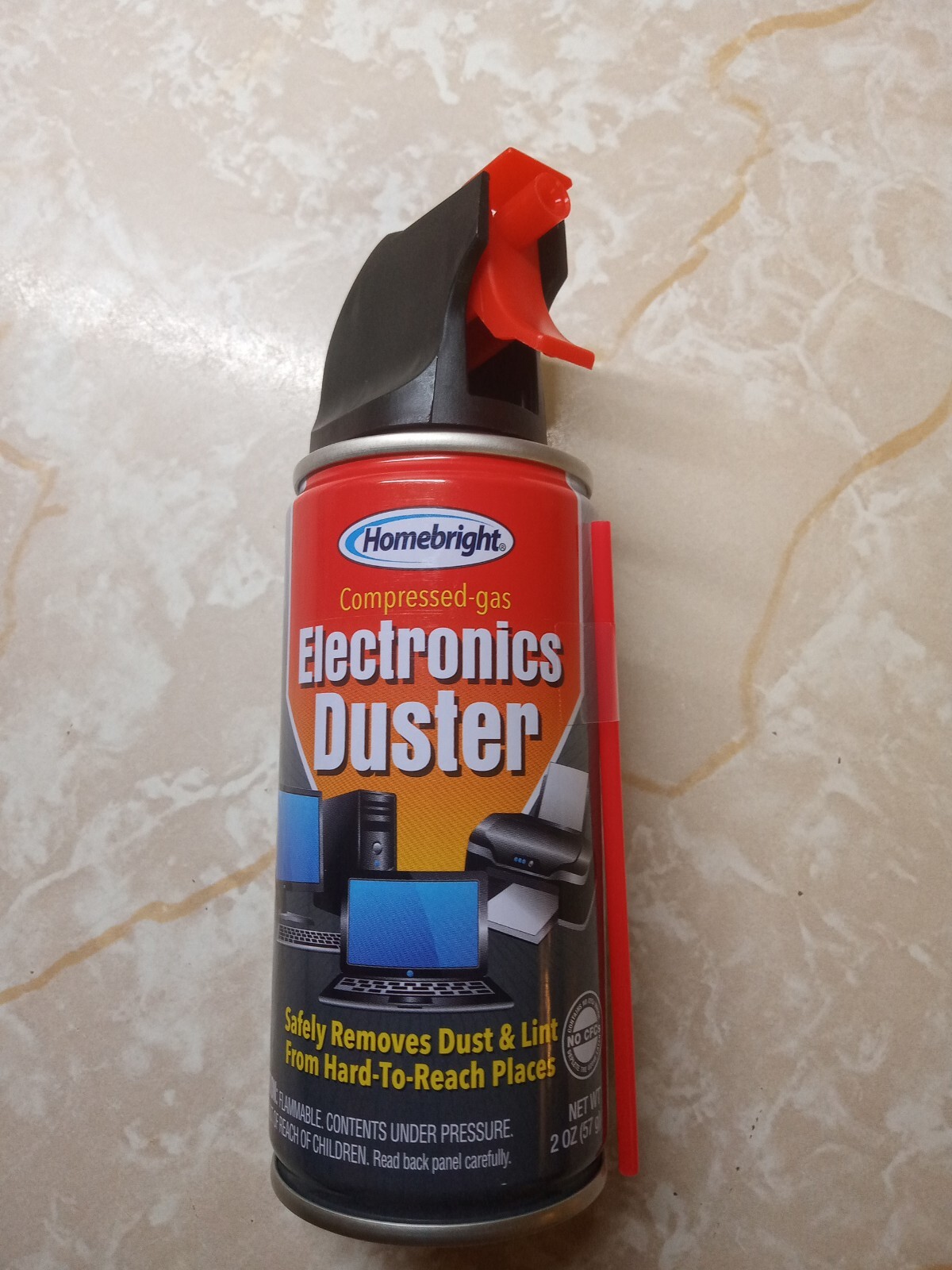 Air Duster Cans Spray Electronics 2 oz Computer Keyboard Particle Remover Comp