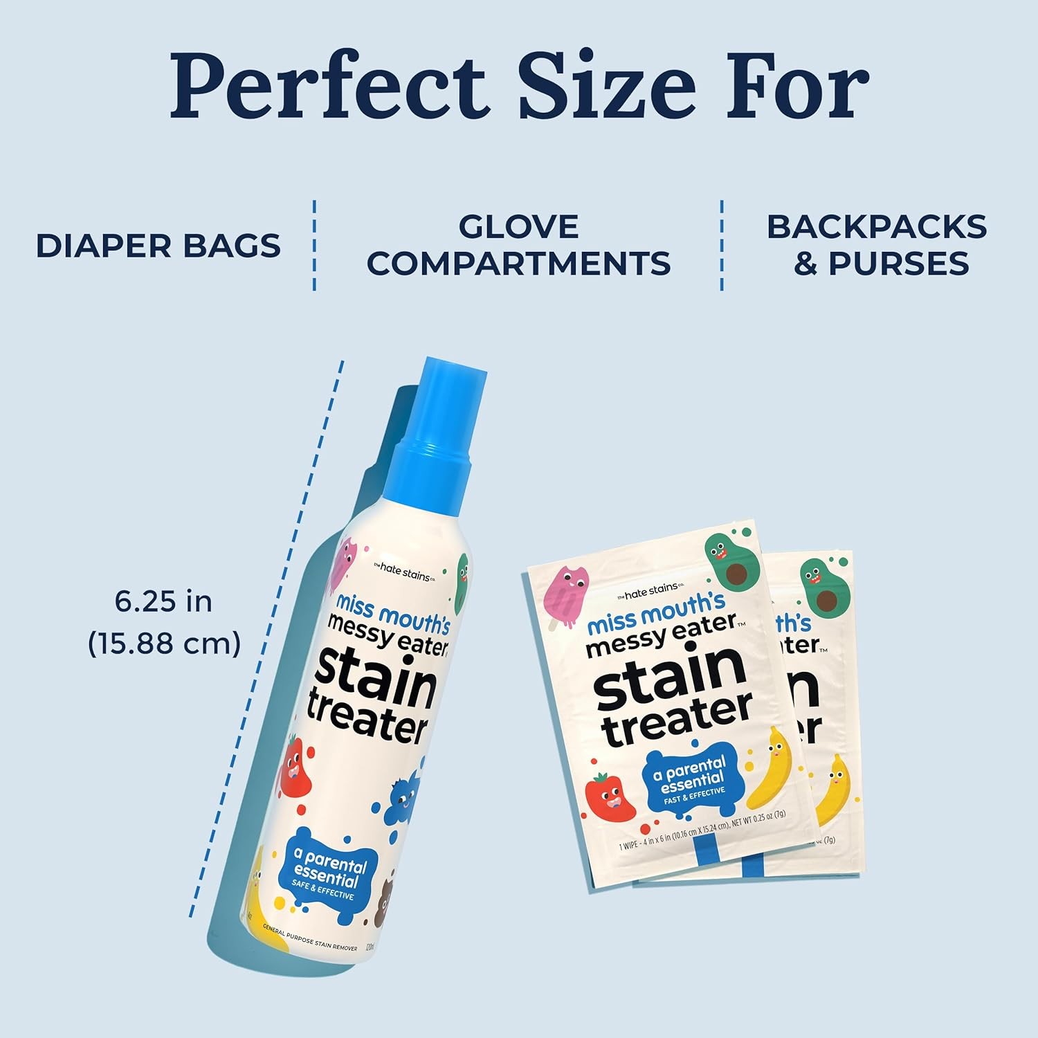 Miss Mouth’s Messy Eater Stain Treater Spray – 4oz Stain Remover – Newborn & Bab