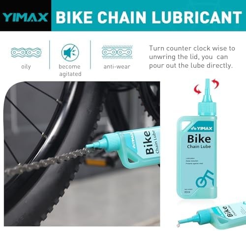 Bike Chain Cleaner Set, Bicycle Cleaning Kit Chain Lube and 500ml Cleaning Sp…