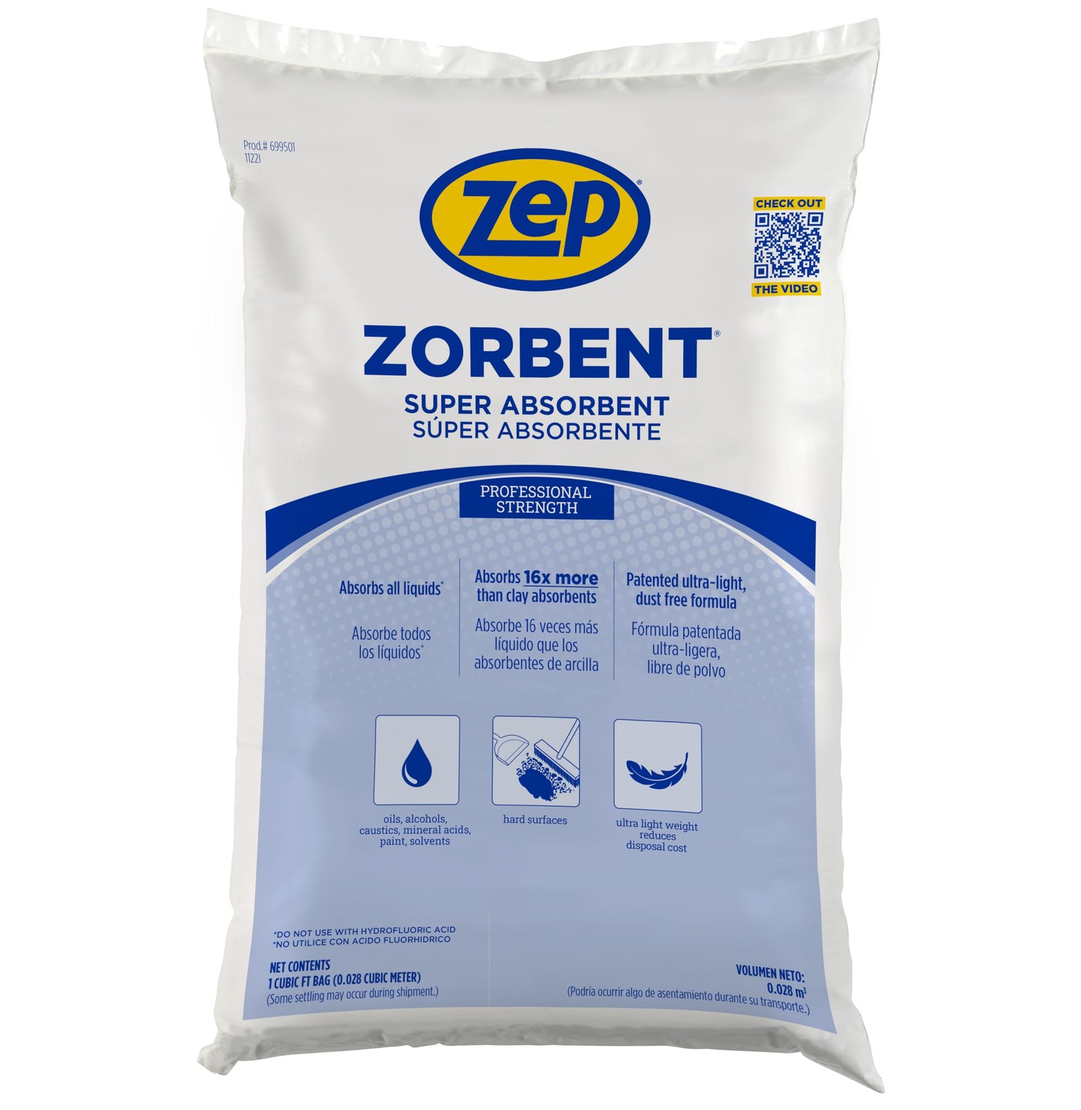 Zep Zorbent 1 Cubic Ft Bag (699501)