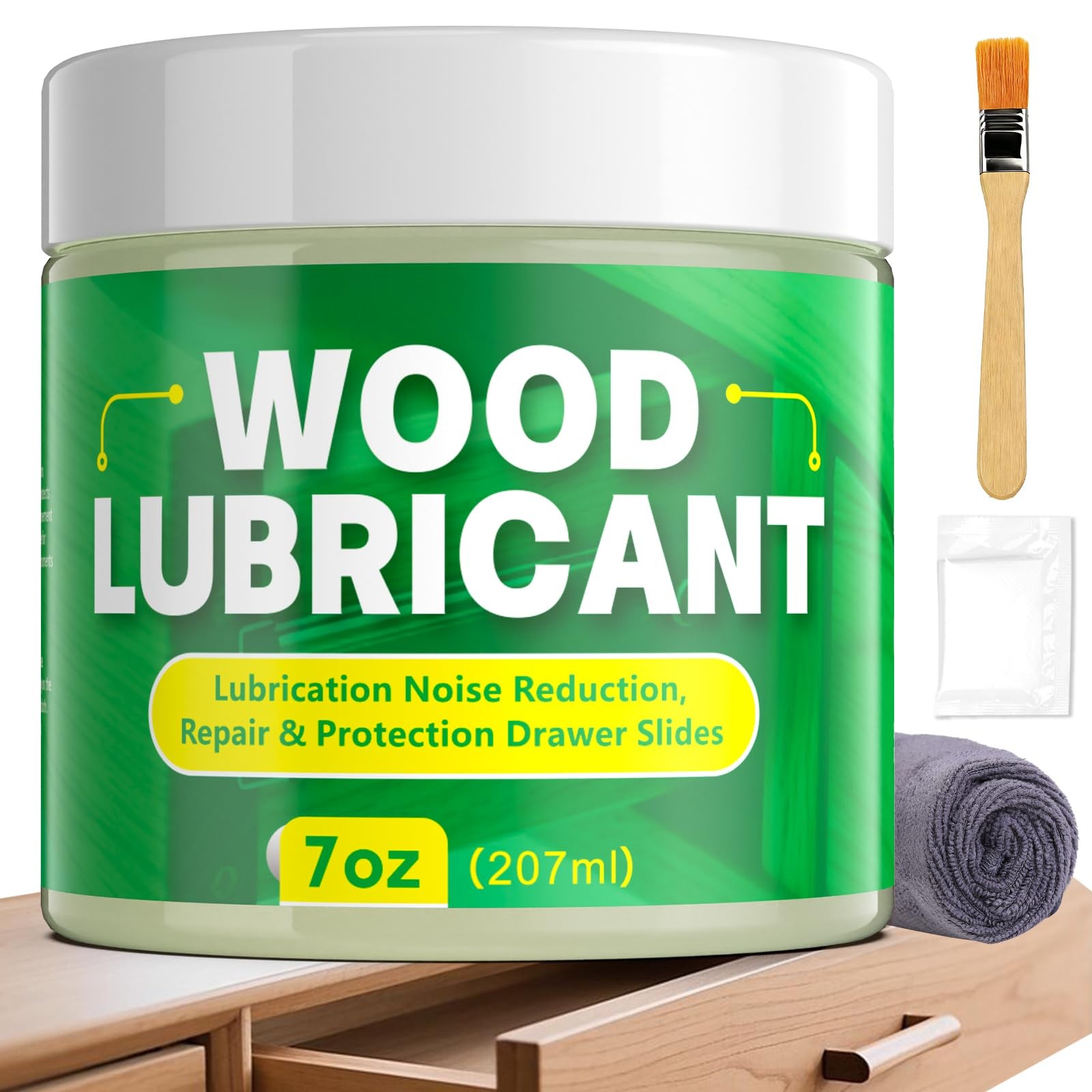 Wood Lubricant, 7OZ Drawer Wax Wood Lubricant Multi-Purpose Wax for Drawers, …