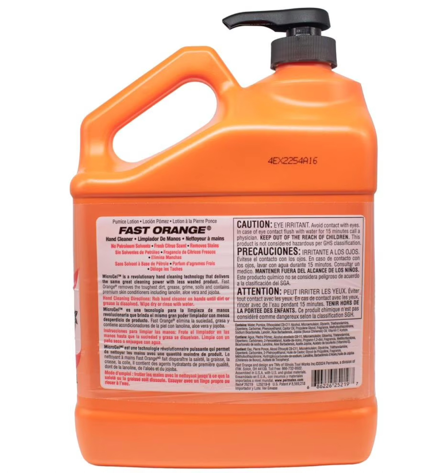2 Pack Permatex Fast Orange Pumice Hand Cleaner 1 Gal Heavy Duty Cleaner