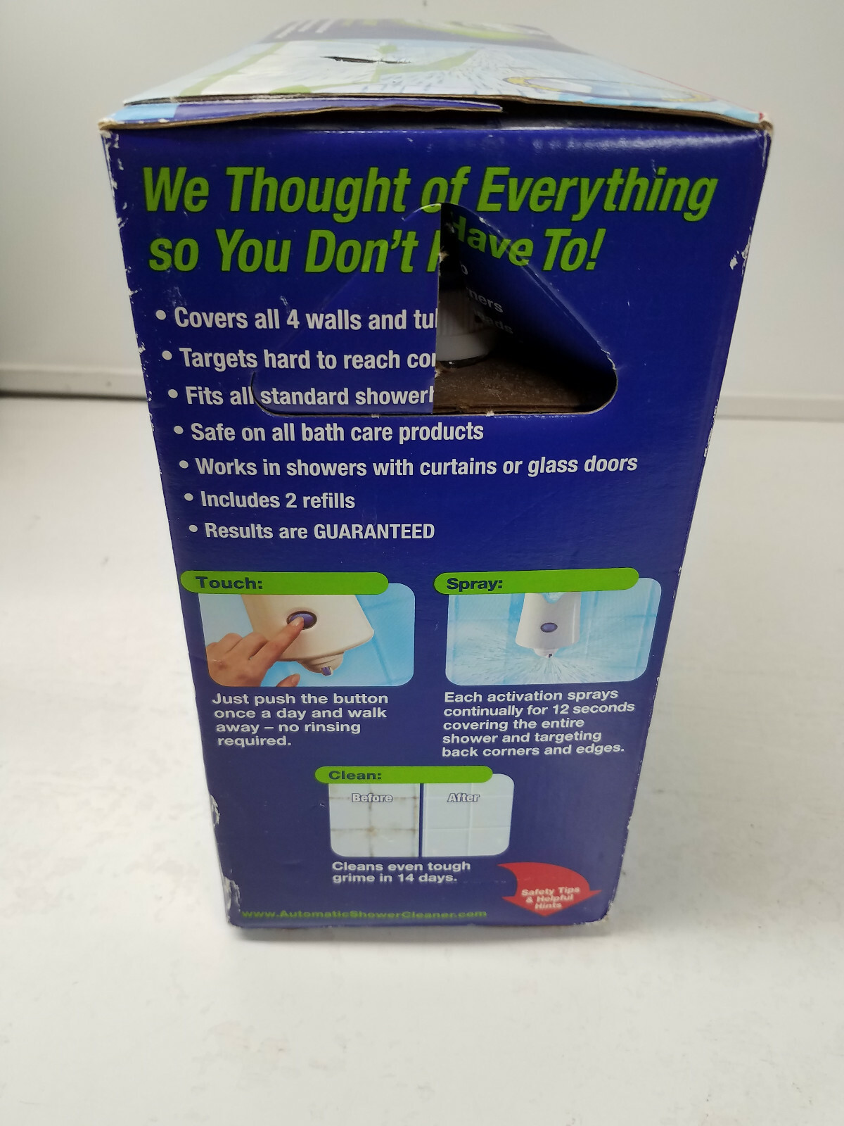 Scrubbing Bubbles Automatic Shower Cleaner Kit Sprayer w/2 Refills New