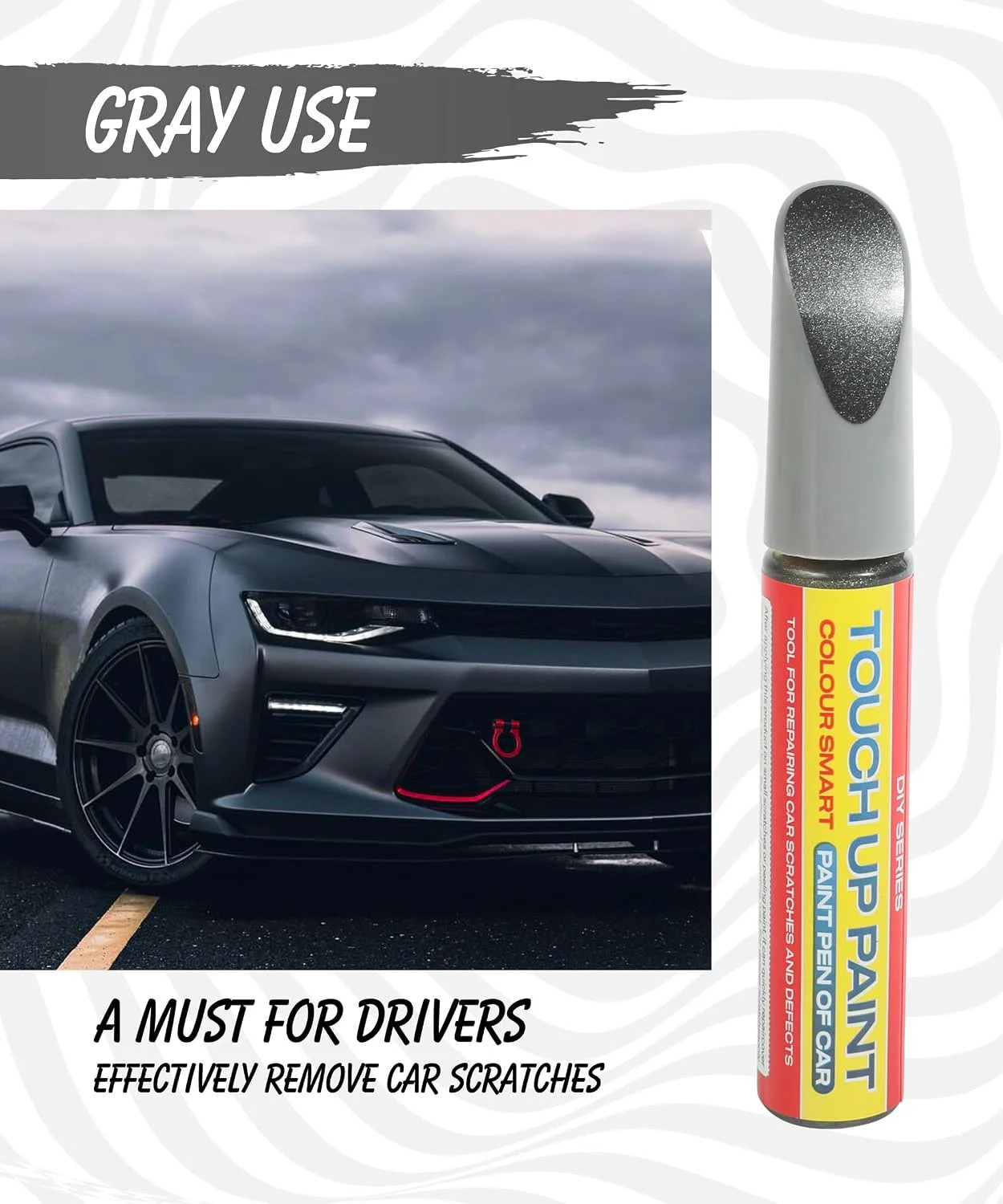 Car Scratch Repair, Scratch Remover for Vehicles, Scratch Paint Pe Color: Gray