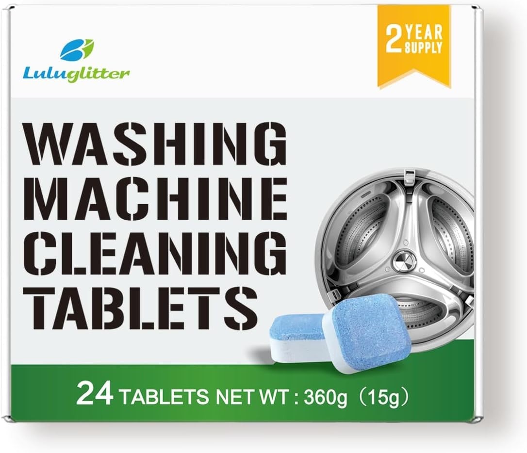 Uproot Clean Washing Machine Cleaner Tablets – 24 Pack for a 12 Month Supply. Fo