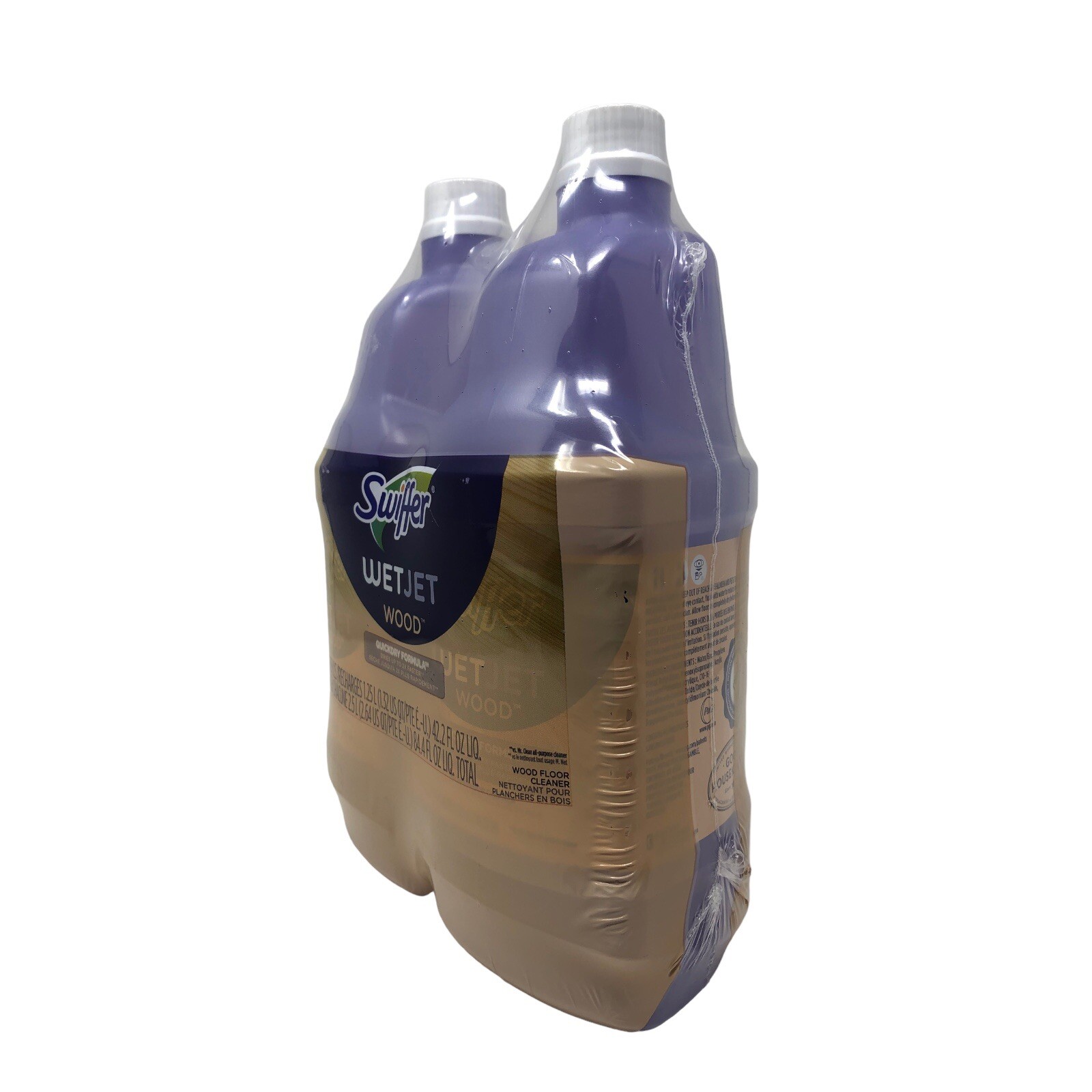 Swiffer WetJet Liquid Wood Cleaner Solution, Quickdry Formula, 1.25L (2 Pack)