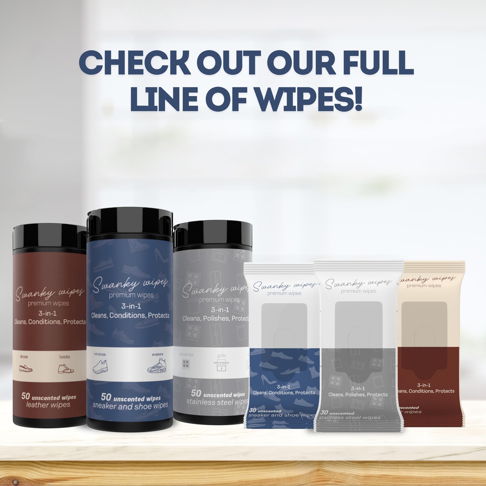 Swanky Leather Wipes – Leather Cleaner and Conditioner for Purses, Shoes, Fur…