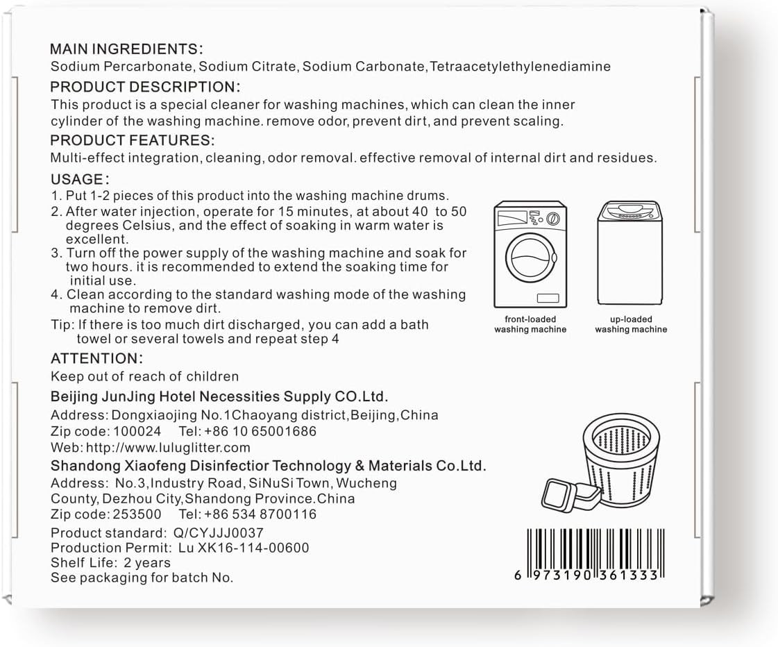 Uproot Clean Washing Machine Cleaner Tablets – 24 Pack for a 12 Month Supply. Fo