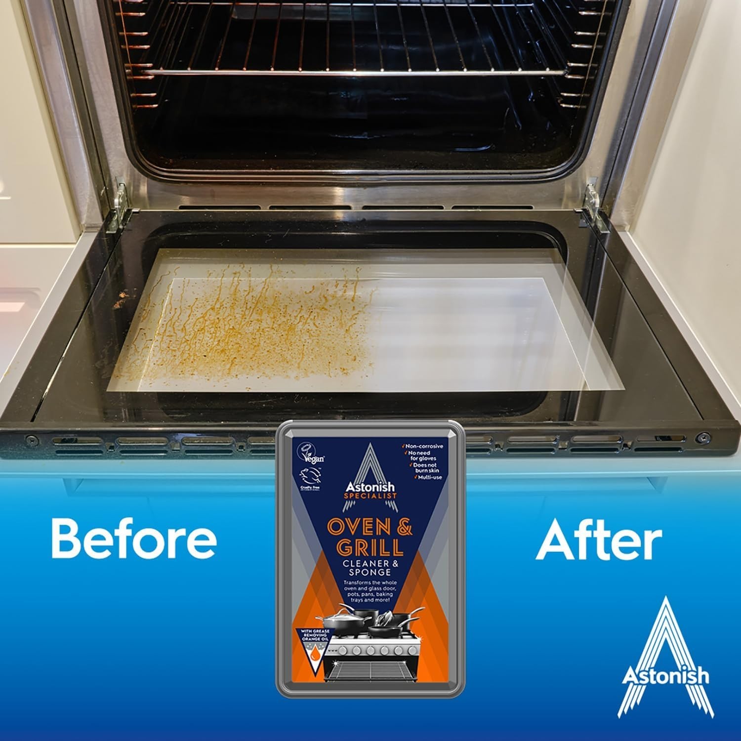 250g Specialist Degreasing Paste for Ovens & Grills – Biodegradable Formula