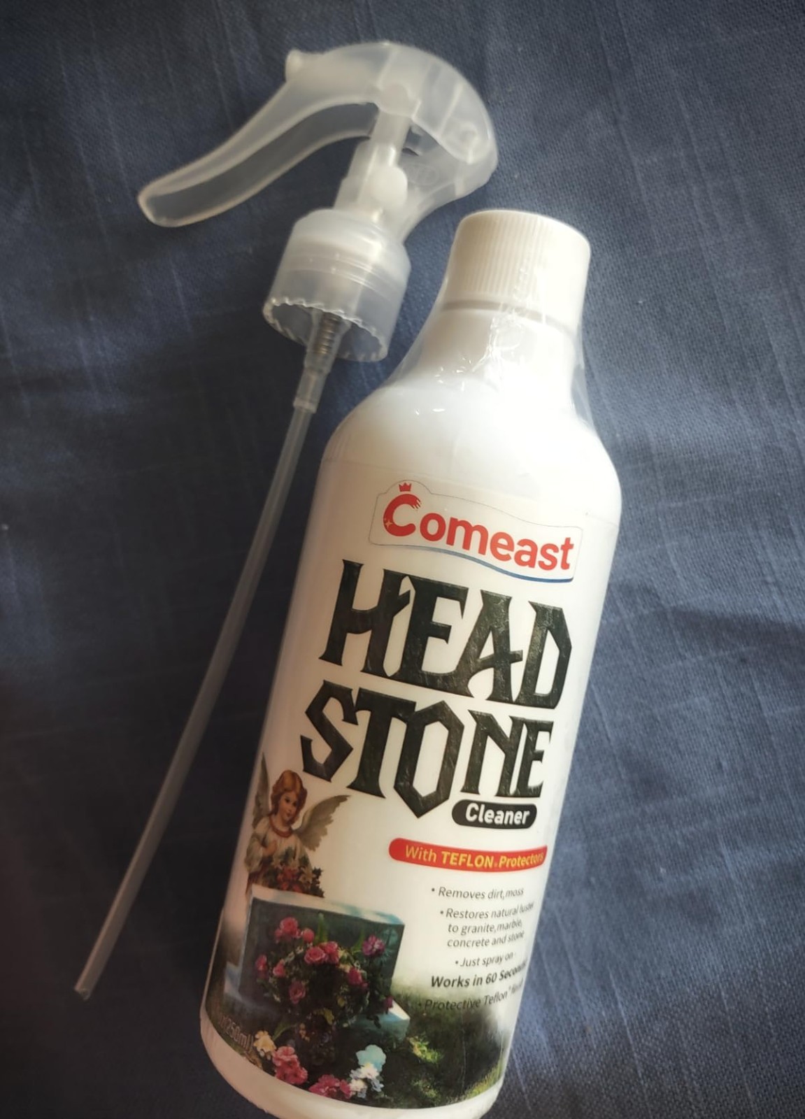 Headstone Cleaner for Graves, Safe Effective Formula for Cemetery Monument
