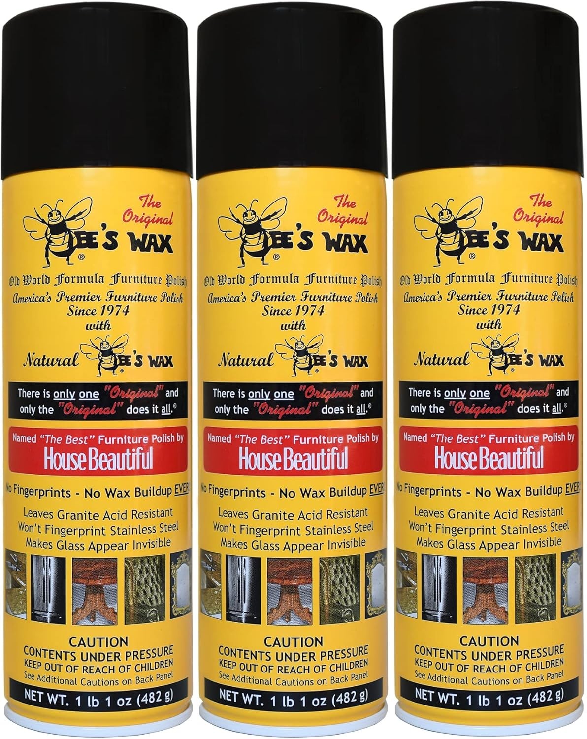 Furniture Polish 3 Pack – Non-Greasy Natural Cleaner for Wood & Leather Surfaces