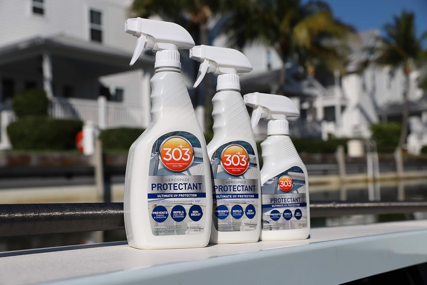 Marine Aerospace Protectant Spray, UV Protection for Boat Vinyl & Surfaces – Rep