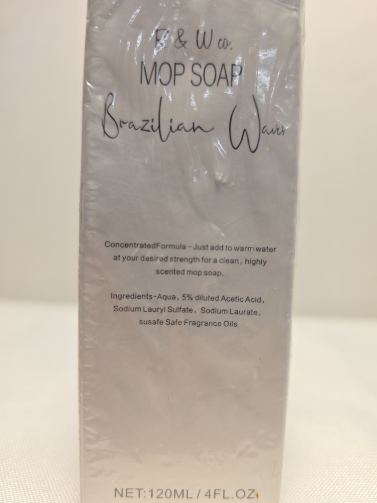 R & W Co Brazilian Waves Mop Soap Concentrated Floor Cleaning Solution 120ml 4oz