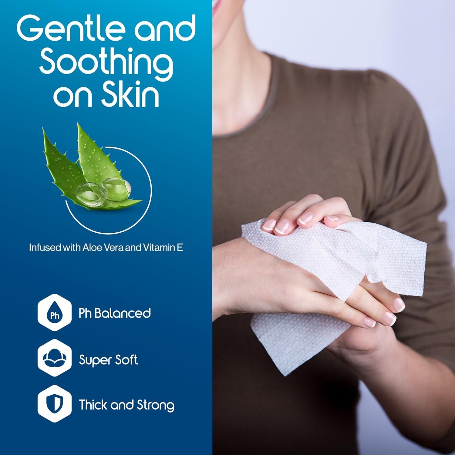 Oversized 8×12 Adult Wet Wipes | 200 Hypoallergenic Cleansing Cloths for Seniors