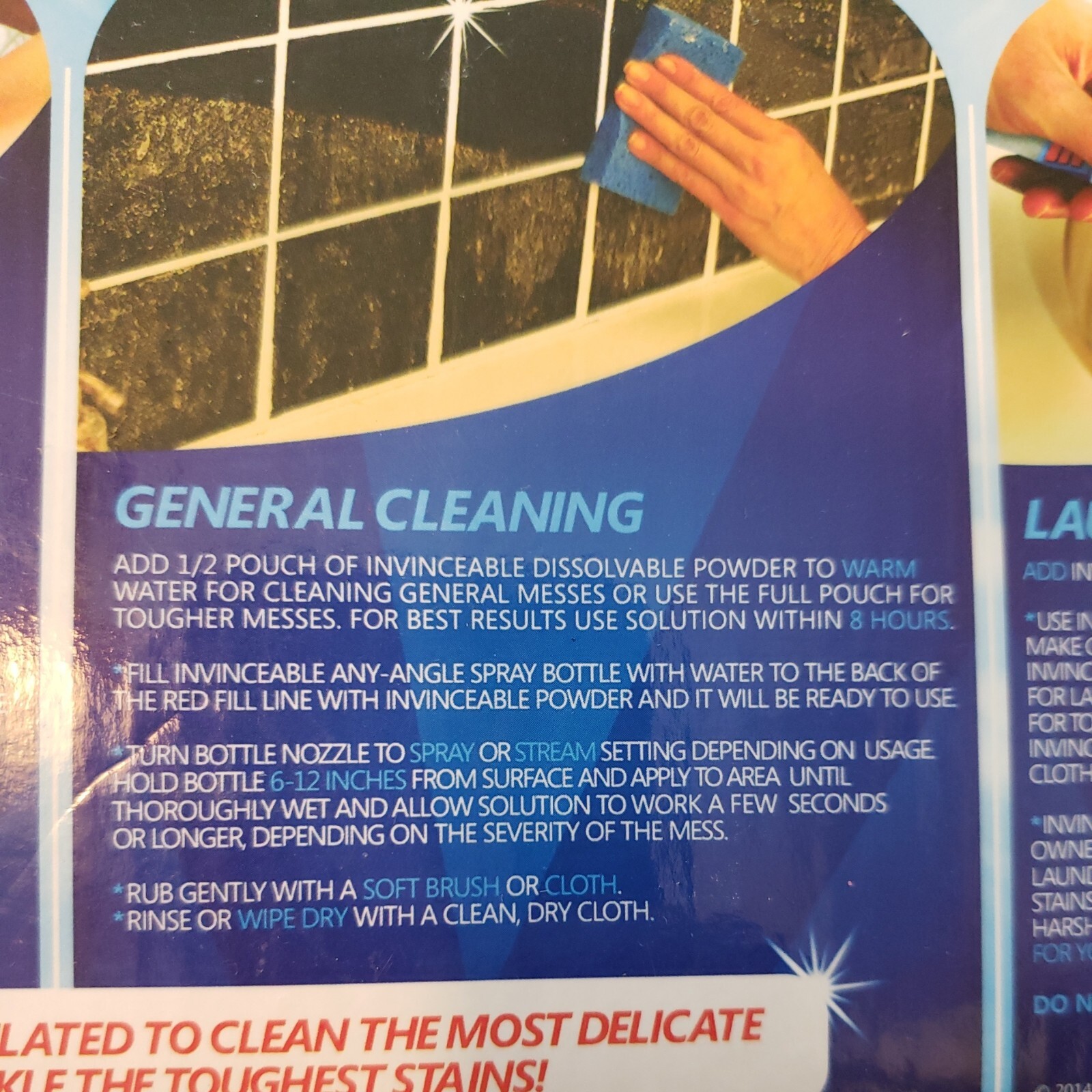 As Seen on TV INVINCEABLE All In One Chlorine Free Stain Fighter