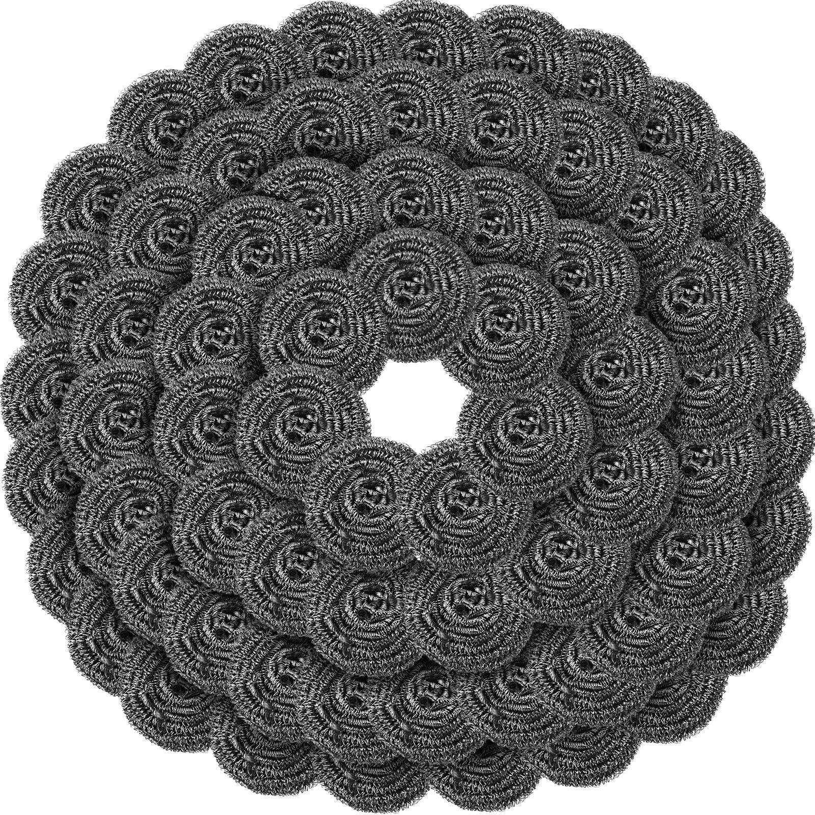 40 Pcs Stainless Steel Scrubbers – Heavy Duty Scouring Pads for Dishes, Pots, St