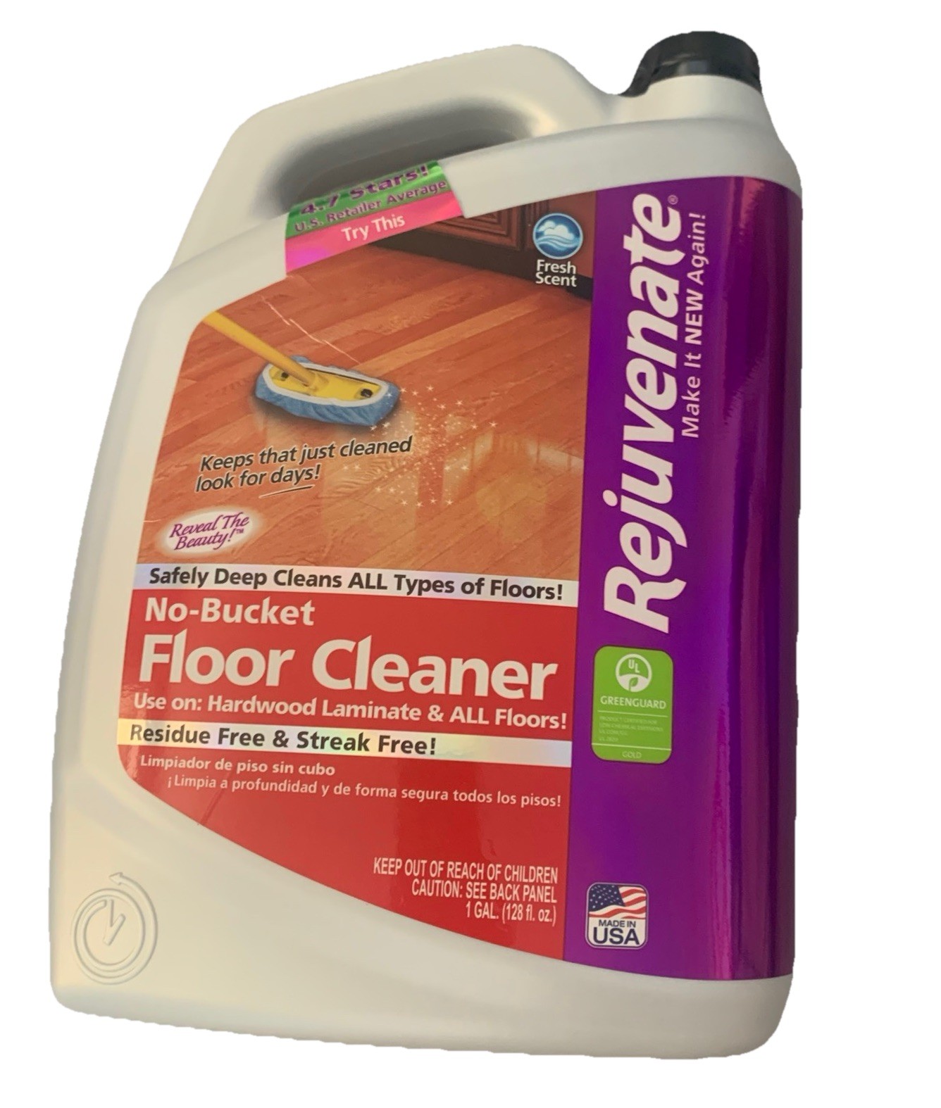 Rejuvenate® No Bucket Floor Cleaner- 128 oz
