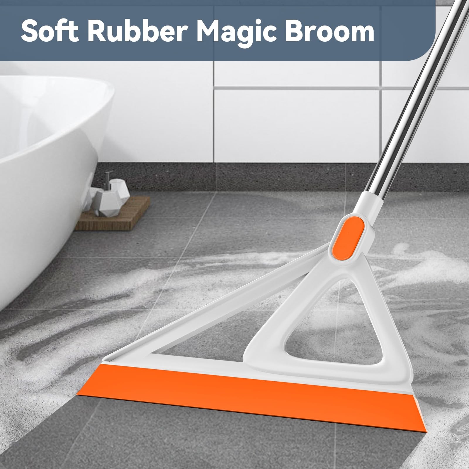 Multifunction Magic Broom, Silicone Squeegee Broom for Floor, Rubber Broom Sw…