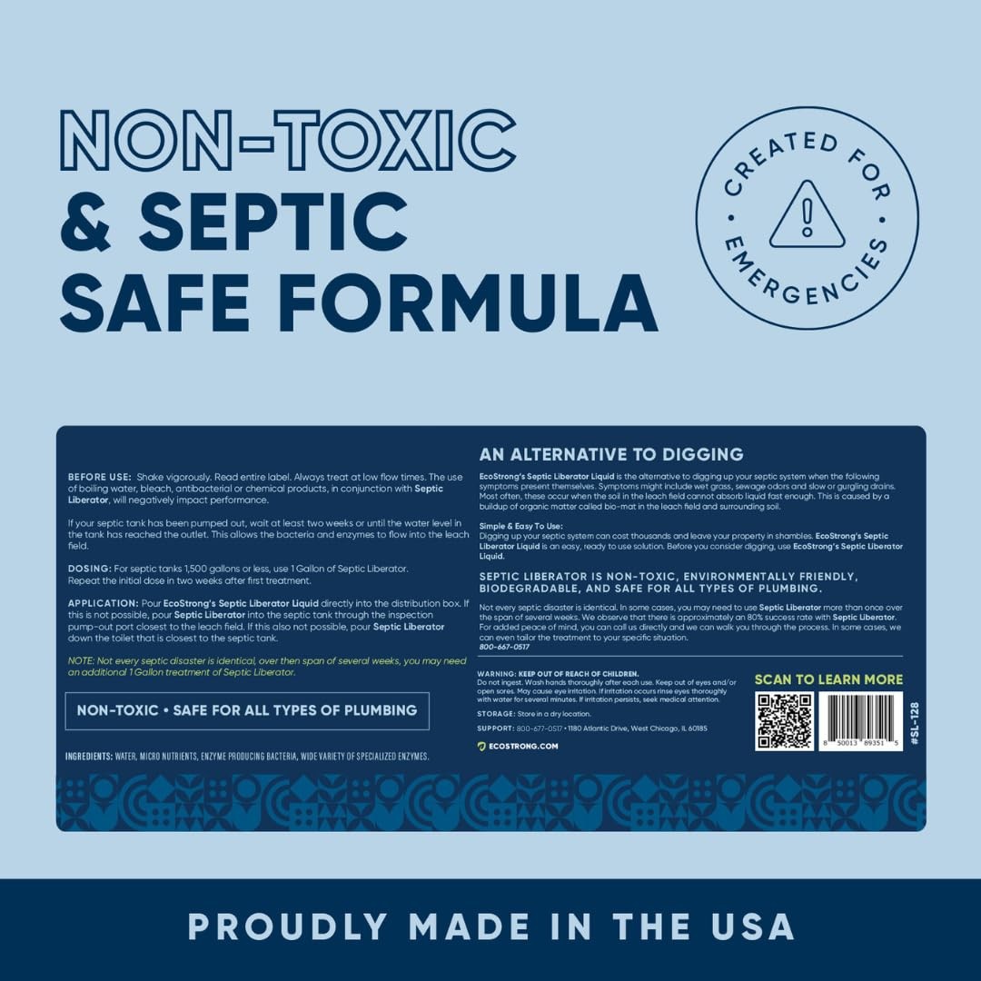 Septic Tank Shock Treatment | Bio Enzyme Septic Safe |Clears Leach Drain Fie…
