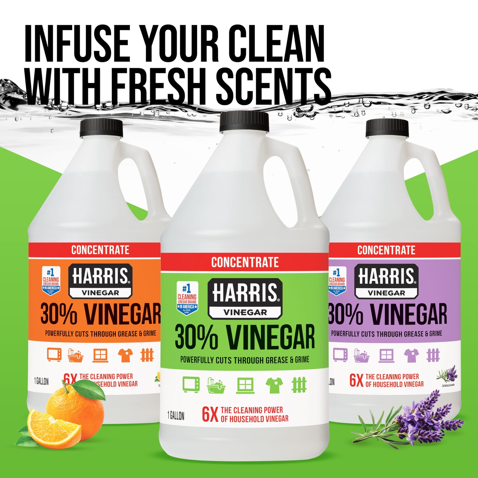 Harris 30% Vinegar Concentrated Extra Strength — All Purpose Cleaner for Home