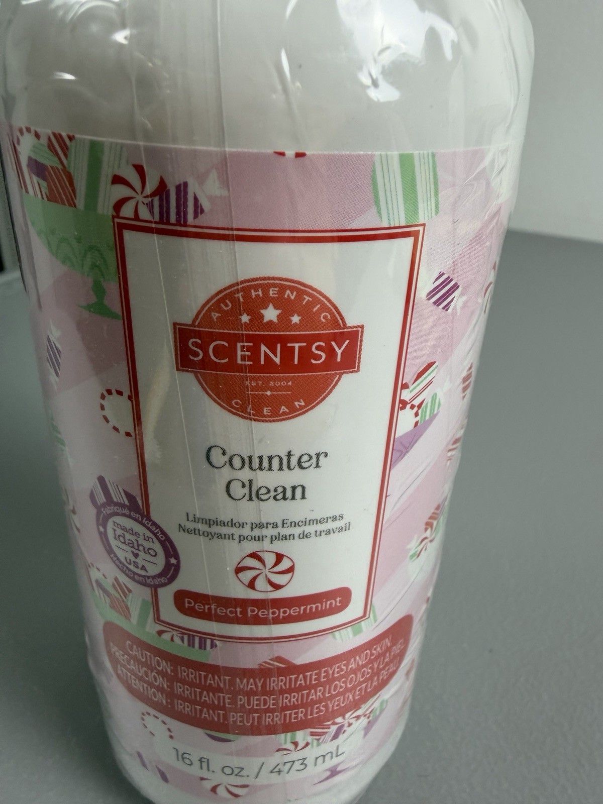 New & Sealed Scentsy Counter Clean Perfect Peppermint Scent Full Size 16 Oz