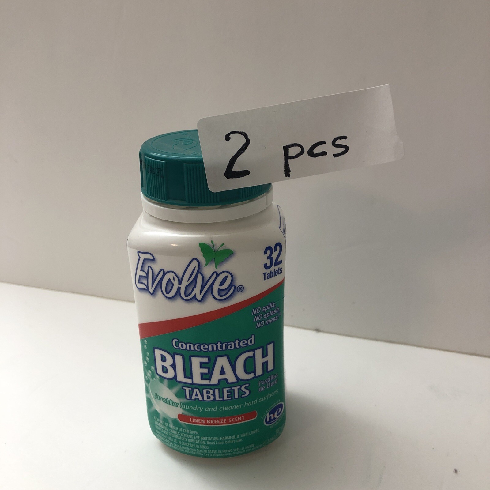 Evolve Linen Breeze Scent Bleach Tablets 2 Ultra Concentrated