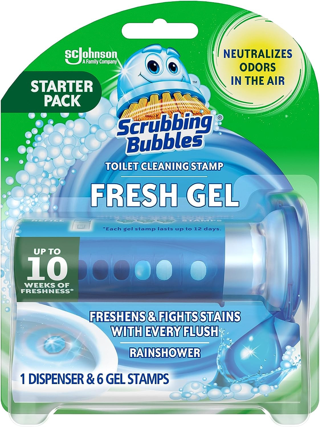 Fresh Gel Toilet Bowl Cleaning Stamps, Helps Keep Toilet Clean and Helps Prevent
