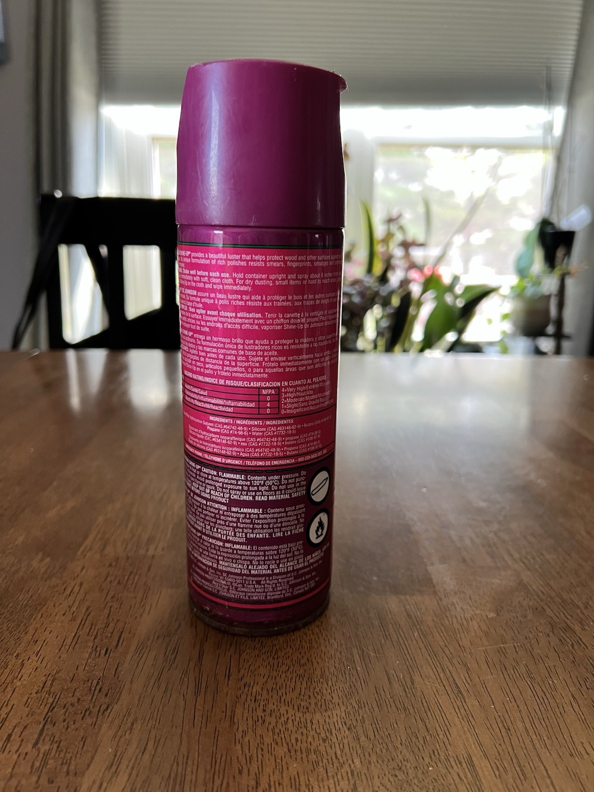 Johnson Wax Professional Shine up Potpourri Furniture Polish Spray PARTIAL