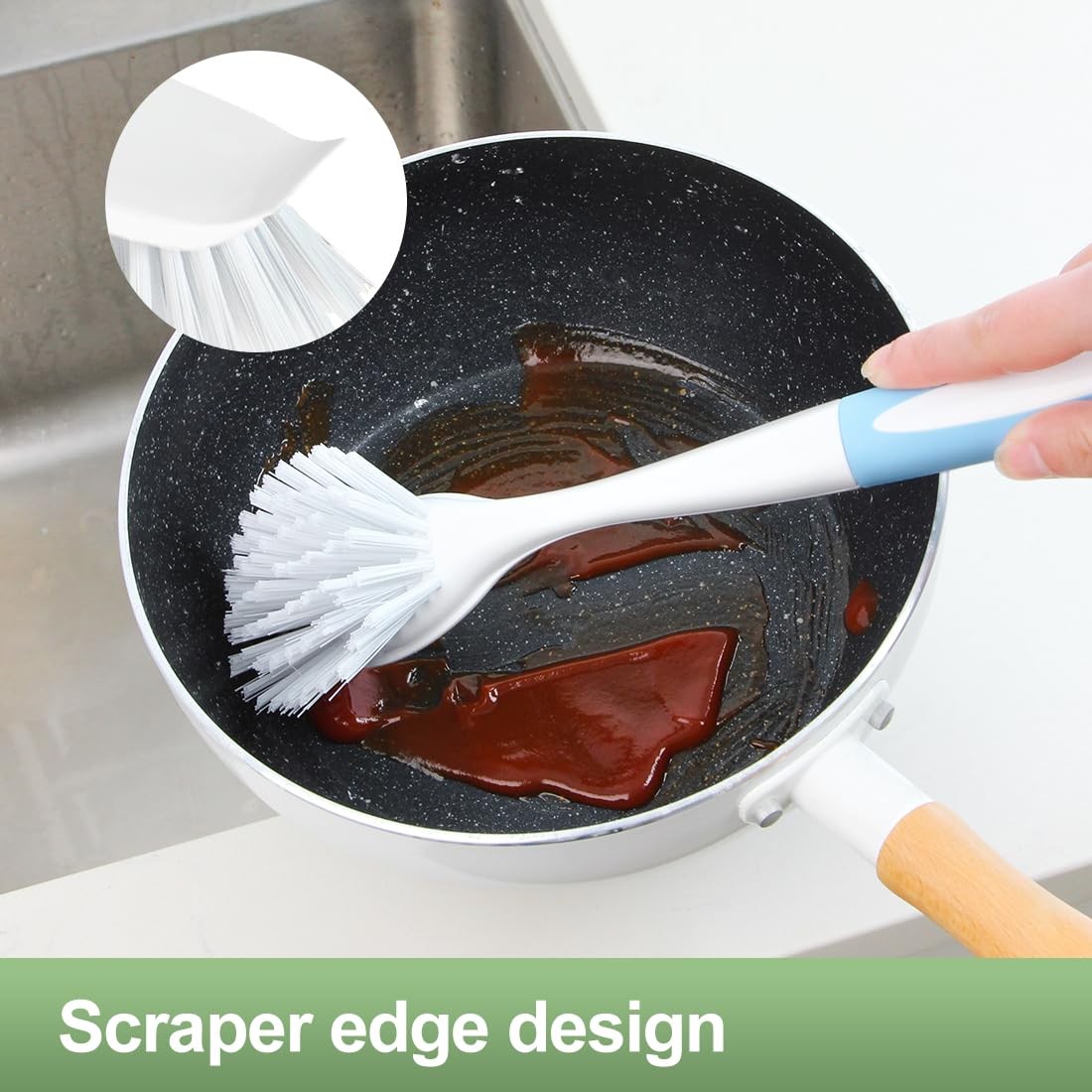 Kitchen Diffusion Scrub Brush for Cleaning Dishes Pots Pan Sink and Bathroom …