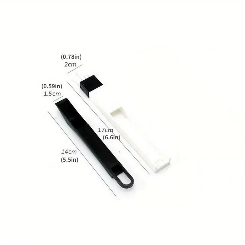 Multi-Purpose Door Window Groove Cleaning Brush with Dustpan for Kitchen and Bat
