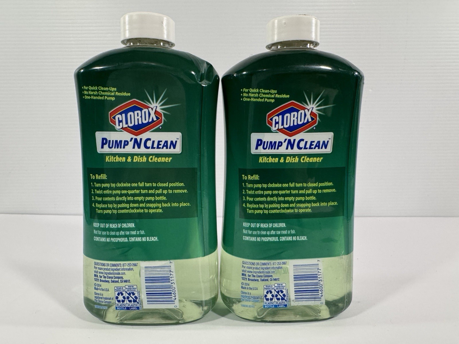 Clorox Pump ’N Clean Bathroom Refill 24 oz Crisp Citrus With Dispenser