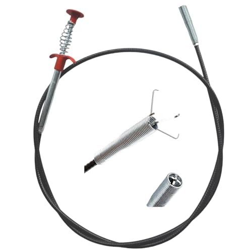 (76 inch) Drain Snake, Drain Clog Remover – Gutter Cleaning Tools Cleaner 76 IN