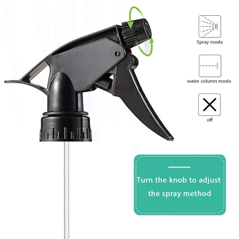 3 Pack 16 oz Heavy Duty Spray Bottle Plastic Trigger Chemical Resistant Sprayer