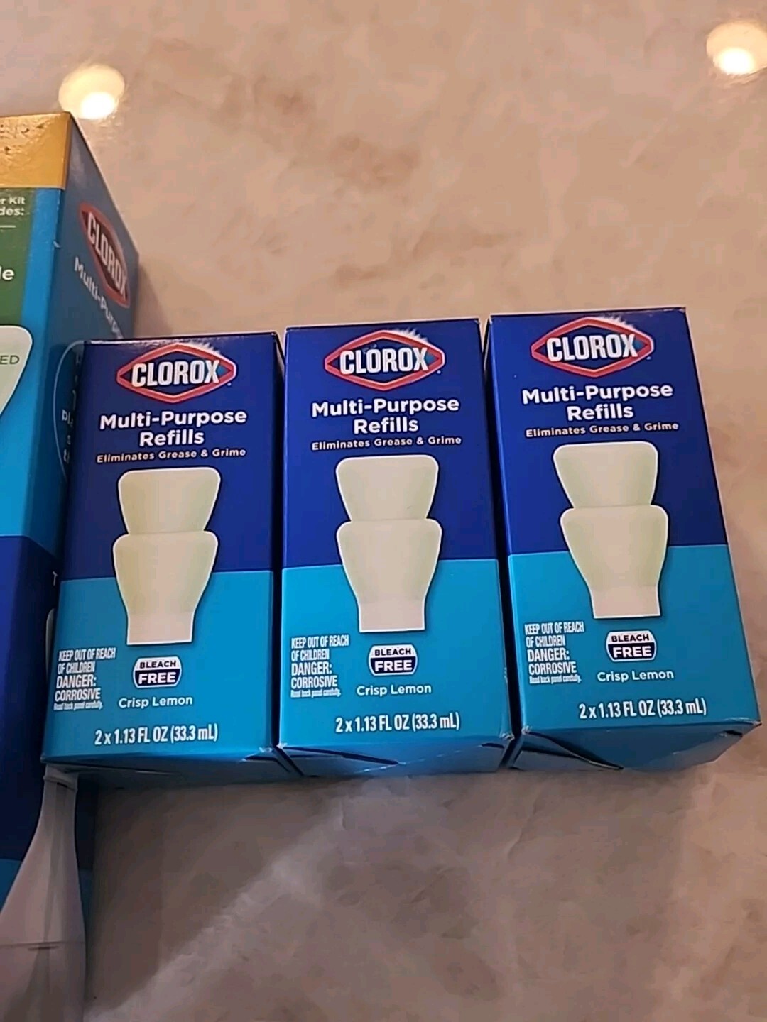 Clorox Refillable Cleaner Starter Kit Crisp Lemon All-Purpose Cleaner &6 Refills