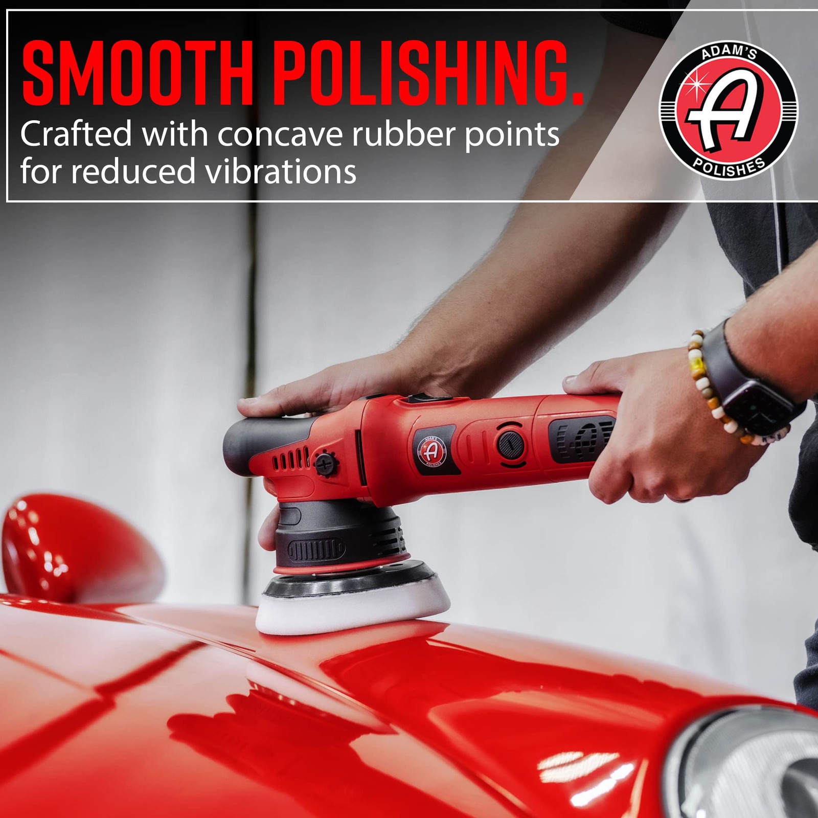 Adams 9mm Dual Action Car Polisher Buffer Car Scratch Remover For Car Detailing