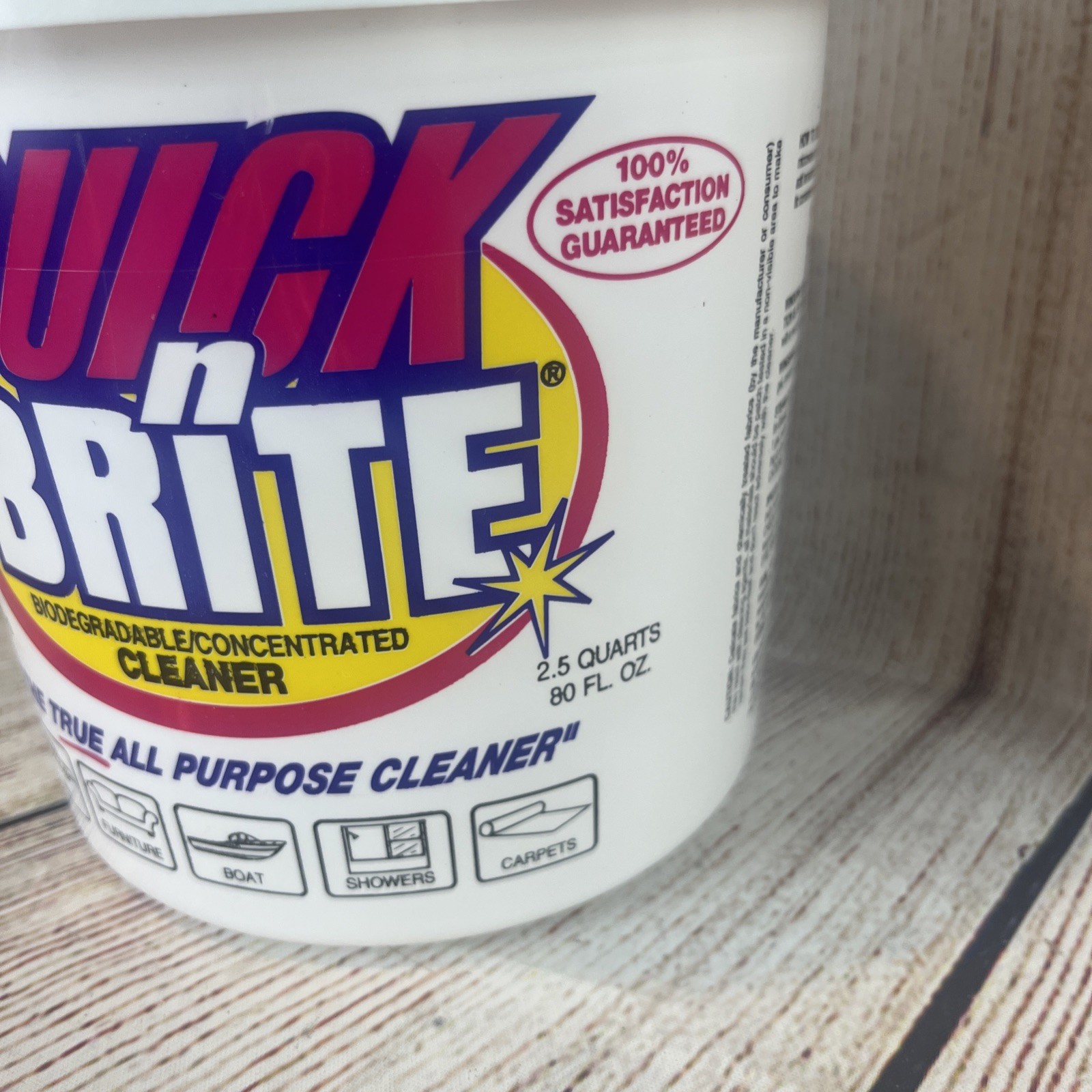 Quick N Brite All Purpose Cleaning Paste 80 Oz, Liquid Cleaner 64 Oz Lot Kit
