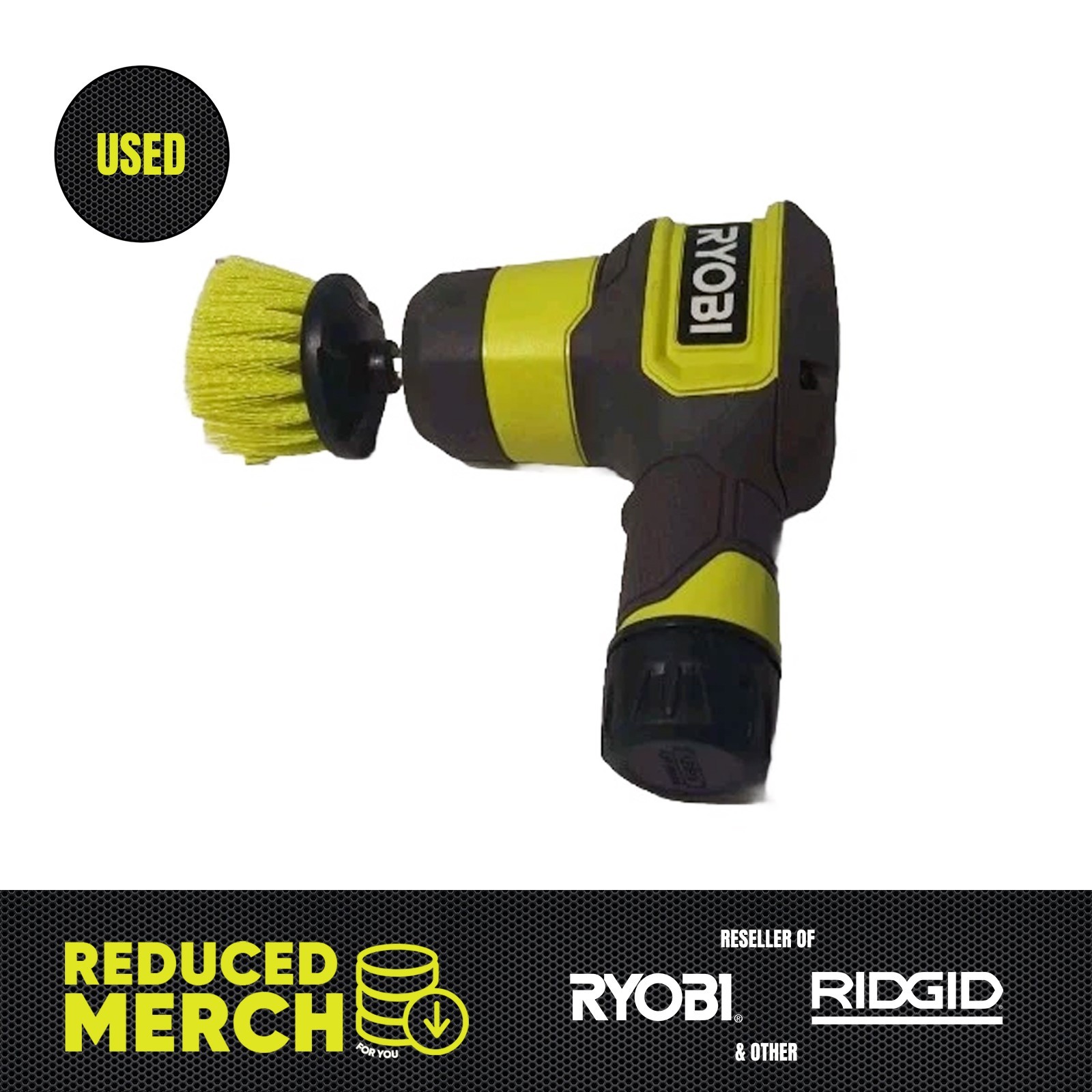 Ryobi Compact Size Power Scrubber Kit FVG51K No Battery