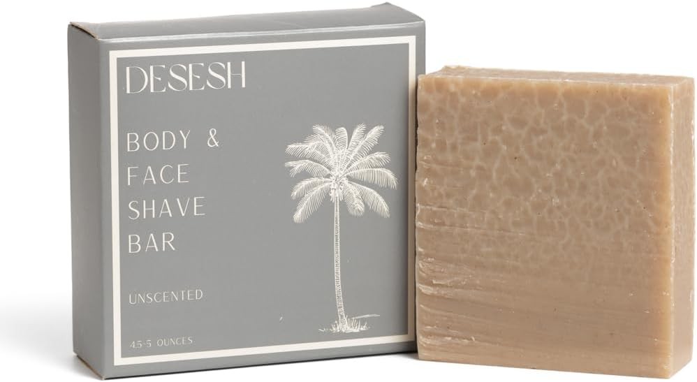 Natural Solid Shave Soap Bar, Highly Moisturizing, Handmade In The In