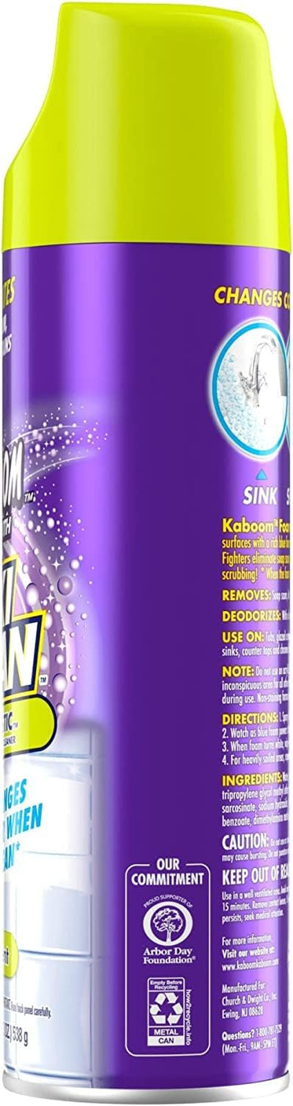 OxiClean Foam-Tastic Foaming Bathroom Cleaner, Fresh Scent, 19 oz Spray Can (…
