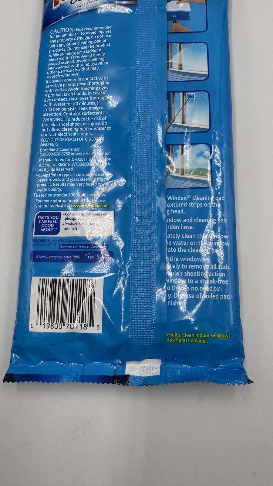 Windex Outdoor Refill Cleaning Pad Windows 1 Pk 2 Pads Discontinued NOS 2011