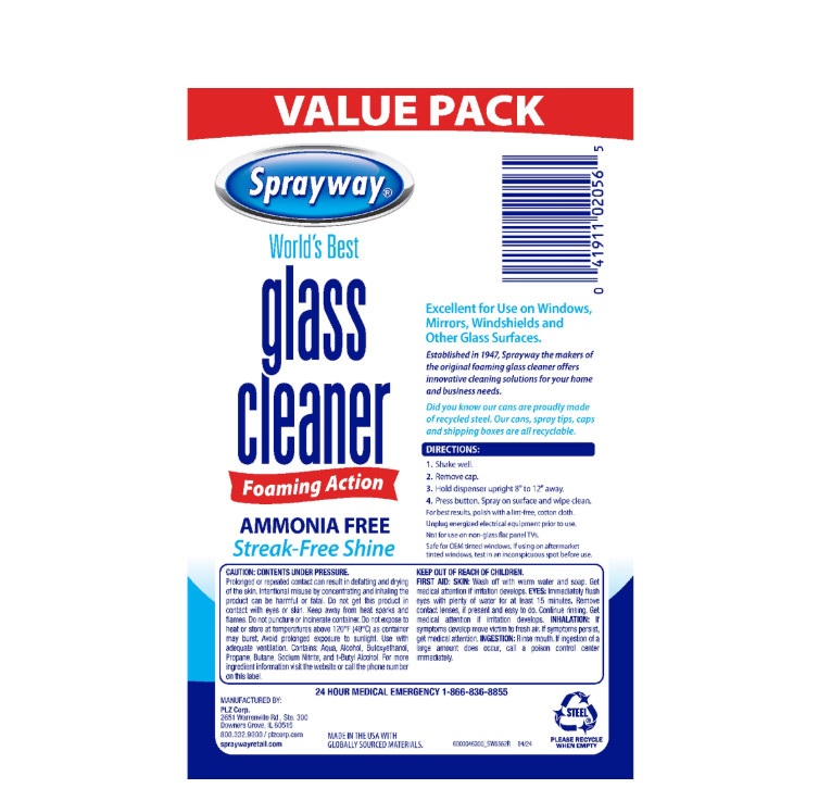 Sprayway World’s Best Glass Cleaner, Value Pack, 19 OZ, 6PACK
