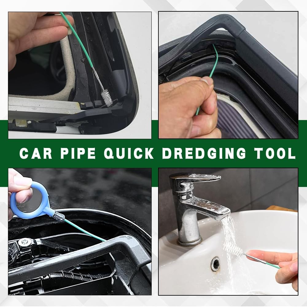 Auto Sunroof Drain Cleaning Tool Flexible Tube Cleaning Brush for Car Sunroof