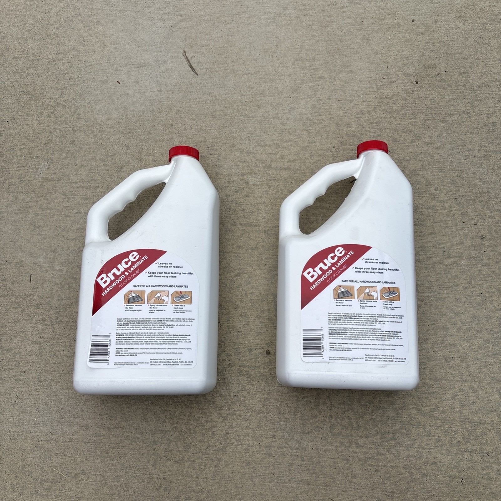 2 PACK Bruce Hardwood and Laminate Floor Cleaner 64oz each 128 oz Total (NEW)