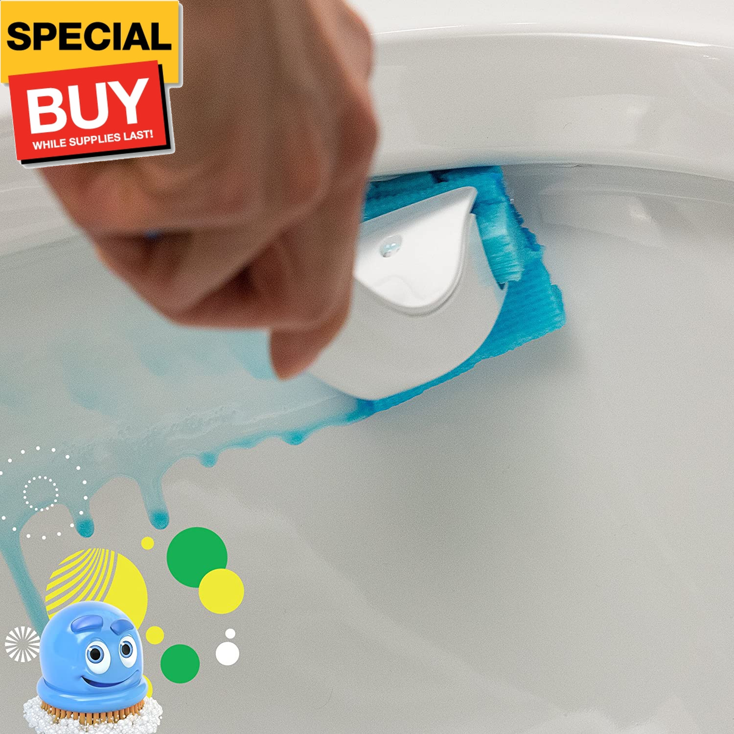Flushable Toilet Bowl Wand Cleaner Refills, Fresh Brush Cleaner Toilet Refill Pa