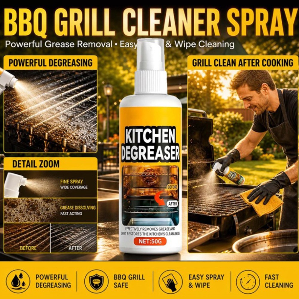 50/120g Grease Killer Spray Greasekiller Grill Cleaner Extra Strong Oven Cleaner