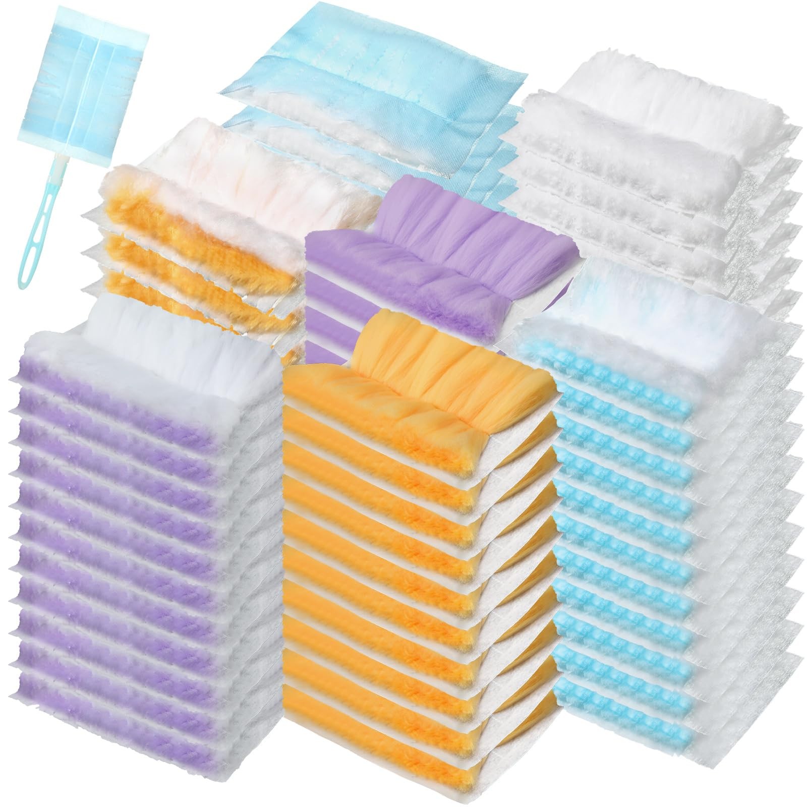 200 Pcs Disposable Dusters Refills Bulk Heavy Duty 180° Multi Surface Replace…