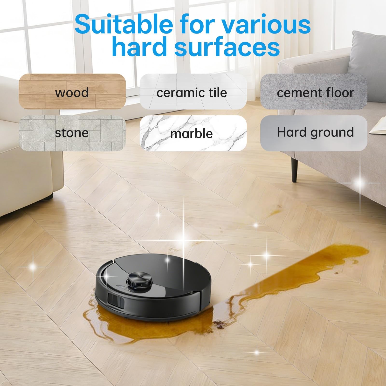 2.5L Fresh Ocean Floor Cleaning Solution suitable with Robot Vacuum