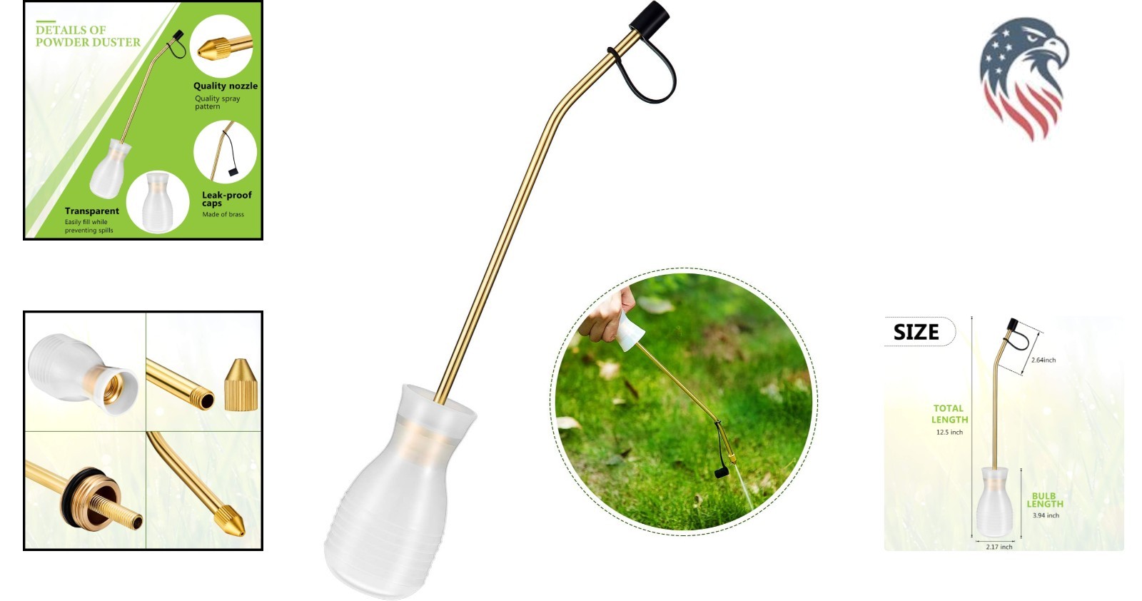 Garden Sprayer Bulb Duster Compatible with Garden Fertilizer Pesticide Applic…